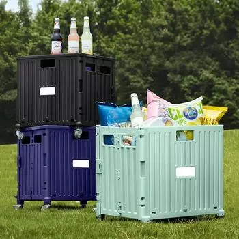 Портативный ящик на колесах, ручная тележка, большая вместимость, складной ящик на колесах, вращающееся на 360 градусов колесо для использования в офисе учителя