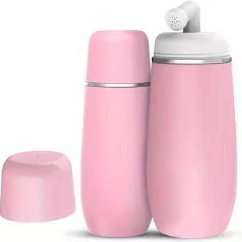 Портативный распылитель для биде для женщин объемом 400 мл - герметичный, удобный, ручной очиститель личной гигиены для ухода за послеродовым периодом, путешествий, дома розовый