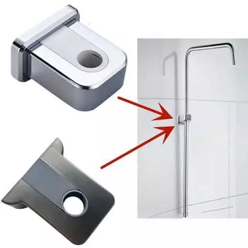 Портативный регулируемый держатель для душевой штанги, пластиковый полезный подъемный стержень, фиксированное основание, кронштейн для ванны, аксессуары для ванной комнаты