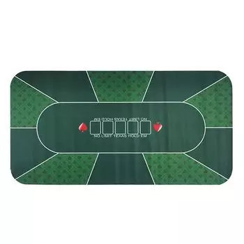 Портативный резиновый покерный мат для стола, поверхность для снижения шума, раскладка для покерного стола для карточных игр Type 1