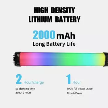 Портативный RGB Магнитный Фото Освещение Ручной Светодиодный Заполняющий Светильник Палочка Лампа Заполняющий Светильник Для Видеоблога Для Съемки Видео На YouTube 30cm