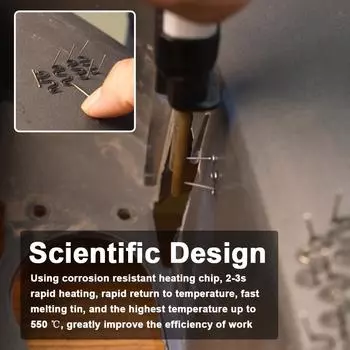 Портативный ручной аппарат для сварки пластика, термическая резка, горячий степлер, набор инструментов для ремонта пластиковых отверстий со светодиодной подсветкой