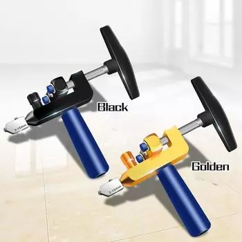 Портативный ручной открывалка для стеклянной плитки Ручной сменный нож для резки керамической плитки Стеклорез чёрный