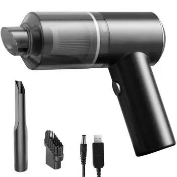 Портативный ручной пылесос 1200 мАч Аккумулятор 6000 Па Мощный всасывающий беспроводной автомобильный пылесос белый