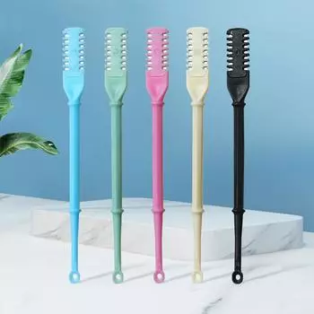 Портативный ручной триммер для волос в носу, моющийся для мужчин с водонепроницаемым двойным хранилищем для женщин в носу, X4Z6 blue-Four pieces in a box