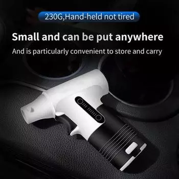 Портативный ручной вентилятор 130 000 об/мин высокоскоростной мощный бесщеточный двигатель бесшумная работа USB серый