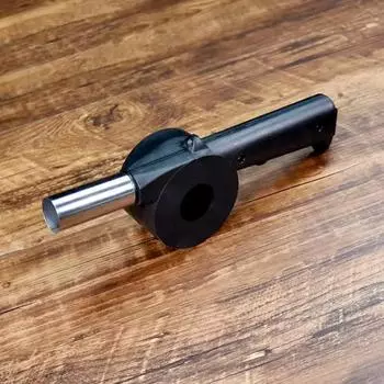 Портативный ручной вентилятор для барбекю – уличный вентилятор для приготовления пищи на гриле, кемпинга и пикников чёрный