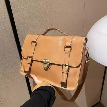 Портативный рюкзак Niche Design High-End в стиле ретро, простая универсальная маленькая квадратная сумка, модная сумка-мессенджер хаки