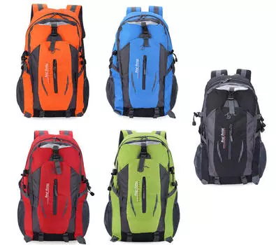 Портативный рюкзак унисекс с застежкой-молнией и пряжкой в стиле пэчворк чёрный