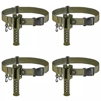 Портативный рыболовный поясной ремень, держатель для стержня, регулируемые поясные ремни для рыбалки( зеленый) КДЕ