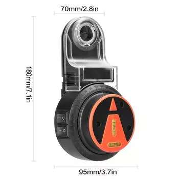 Портативный съемный пылесборник 2 в 1 настенный электрический буровой пылесборник Лазерный уровень чёрный