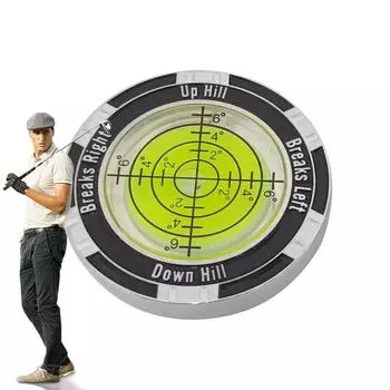 Портативный считыватель патта для гольфа, маркер для мяча для гольфа, высокоточный уровень, считыватель грина, аксессуары для гольфа синий