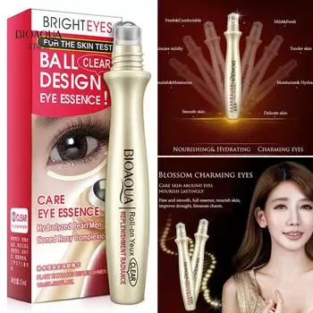Портативный шарик для глубокого увлажнения, роликовая эссенция для ухода за глазами, жидкий увлажняющий гель против морщин, темных кругов