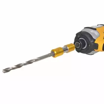 Портативный шестигранный хвостовик 1/4 дюйма, держатель бит из углеродистой стали 45#, двухголовый удлинитель, адаптер для винтов, эффективность