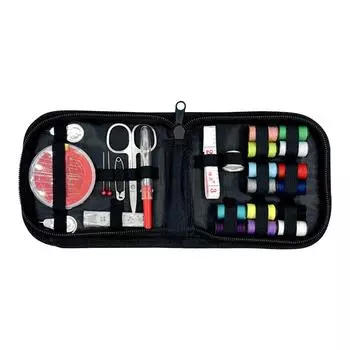 Портативный швейный набор – 27-предметный компактный дорожный швейный органайзер (Маленький размер)Цвет товара случайный One Size чёрный