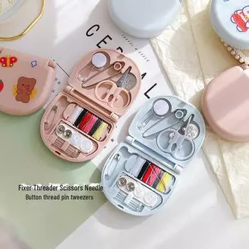 Портативный швейный набор в скандинавском стиле — простой, практичный и компактный набор швейных инструментов Light pink светло-розовый