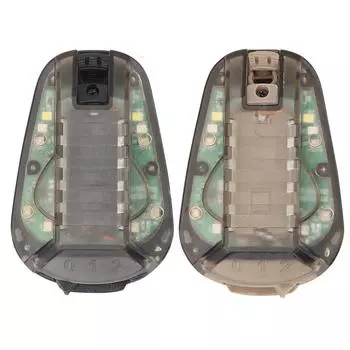 Портативный сигнальный светильник для шлема, защитная вспышка, задний фонарь, стробоскоп налобный фонарь, ночная езда на велосипеде, инструменты для выживания в кемпинге Red Light хаки