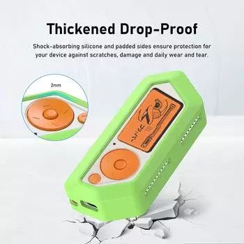 Портативный силиконовый чехол для Flipper Zero Защитный противоскользящий чехол для игровой консоли Flipper Zero Защитный чехол Аксессуары оранжевый