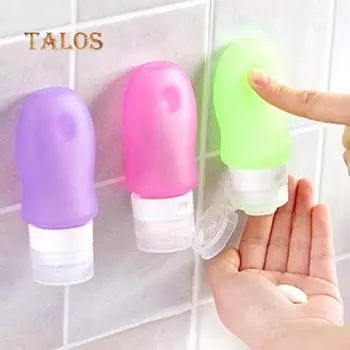 Портативный силиконовый флакон для путешествий, лосьон, шампунь, пустой контейнер? с присоской, потребности в путешествии 38ML белый