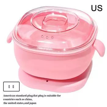 Портативный силиконовый нагреватель воска, складной нагреватель воска, машина для удаления волос, спа-эпилятор для тела, парафиновый восковой горшок для путешествий