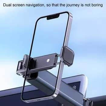 Портативный складной держатель для телефона с регулируемым вращением на 360 градусов, сверхмощный туристический стол из алюминиевого сплава серый