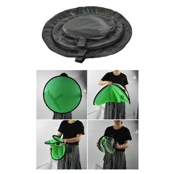 Портативный складной фон с зеленым экраном для фотографий, игр и прямых трансляций 142cm зелёный