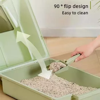 Портативный складной кошачий туалет для улицы, водонепроницаемый дорожный кошачий туалет для домашних животных, туалетный лоток для собак, складной кошачий туалет, товары для животных зелёный