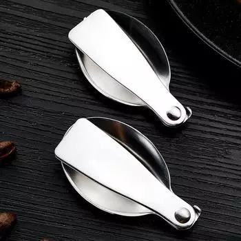 Портативный складной набор столовых приборов из нержавеющей стали, ложка для термоса, кемпинга, путешествий и других видов активного отдыха с коробкой