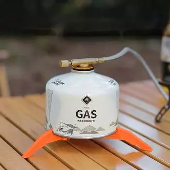 Портативный складной штатив для газового баллона, подставка для газового баллона на открытом воздухе, опорная база для газового баллона оранжевый