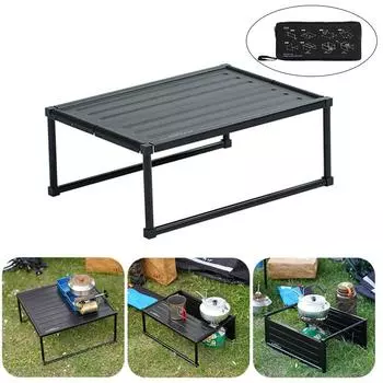 Портативный складной стол для пикника, легкий алюминиевый сплав, походный походный стол с сумкой для переноски, пляжный стол, уличная мебель S Size
