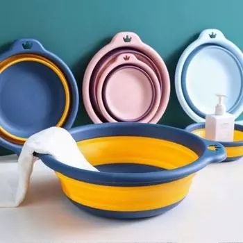 Портативный складной умывальник, пластиковый дорожный складной умывальник, безопасный прочный складной умывальник для ванной комнаты, бытовые принадлежности