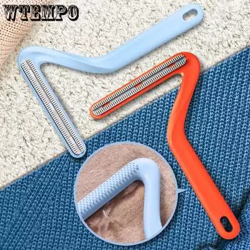Портативный скребок для удаления катышков с одежды, щетка для удаления шерсти с шерстяных пальто и тканей, ручные инструменты для чистки 1 pc синий