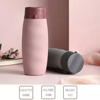 Портативный спортивный чайник 600 мл термостойкий LFGB силиконовый складной стаканчик для путешествий на открытом воздухе бутылка для воды