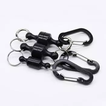 Портативный стальной рыболовный прочный магнитный быстроразъемный зажим для сетки с держателем