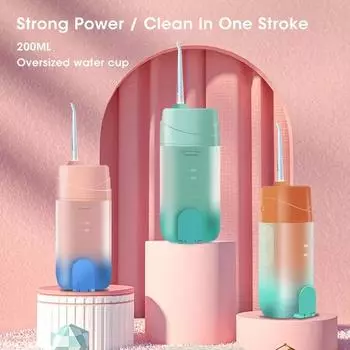Портативный стоматологический ирригатор для полости рта, USB перезаряжаемая водная нить, струйная зубочистка, стиральная машина для полости рта, отбеливание зубов