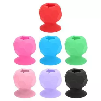 Портативный студенческий силиконовый контейнер для сбора отходов с присоской ручной работы для хранения мячей Blue