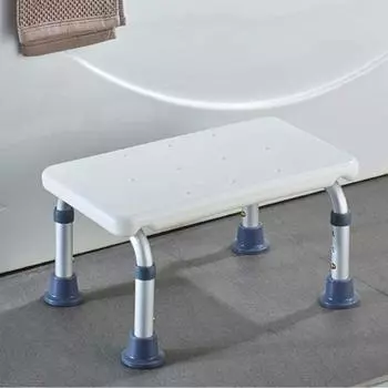 Портативный стул для ванны с нескользящими ножками, подставка для ног, удобные сиденья для душа и туалета Bathroom Stool