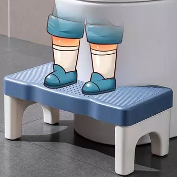 Портативный табурет противоскользящий приседающий горшок съемный табурет-ступенька для взрослых детей старшего возраста табурет для ног в ванной синий