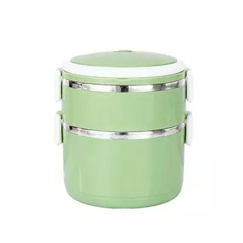 Портативный термобокс для ланча – еда теплая в любое время и в любом месте. Стильный электрический подогреваемый ланч-бокс.