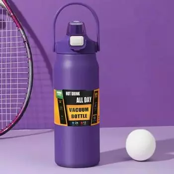 Портативный термос с трубочкой для спорта на открытом воздухе из нержавеющей стали 304, термокружка, стакан для путешествий на открытом воздухе, термосы, бутылка для воды 1500ml