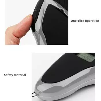 Портативный тестер алкоголя в выдыхаемом воздухе с цифровой подсветкой и 5 мундштуками