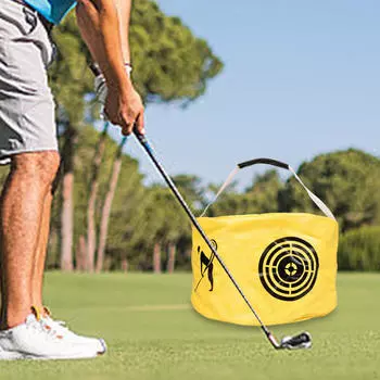 Портативный тренажер для гольфа Swing Bag Smash, легкий тренажер, для жёлтый