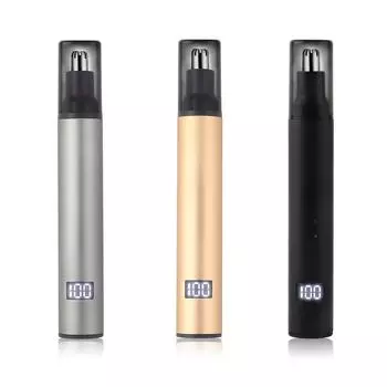 Портативный триммер для удаления волос в носу, USB-перезаряжаемый, унисекс-триммер для удаления волос в носу