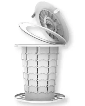 Портативный туалет аварийный простой складной регулировка высоты товары для предотвращения стихийных бедствий OD23 [Komorebiya] (белый) белый