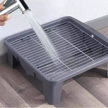 Портативный туалет для собак, большой, большой, против брызг, туалет для собак, съемная сетка, туалет для щенков, прямой смыв канализации, товары для домашних животных Net distance 15MM