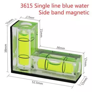 Портативный уровень, пластиковый Г-образный двунаправленный пузырьковый уровень с магнитным уровнем сбоку