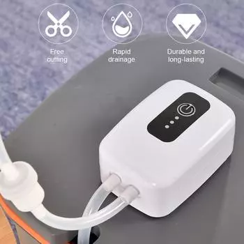 Портативный USB электрический автоматический сифонный самовсасывающий насос для розлива домашнего вина, пива, медовухи, напитков и комбучи, перезаряжаемый Other&EU белый