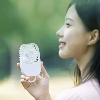 Портативный USB мини-вентилятор, портативный карманный вентилятор, офисный вентилятор для общежития, настольный вентилятор, уличный дорожный охладитель воздуха, скорость ветра белый