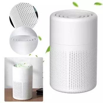 Портативный USB-очиститель с автоматическим контролем качества воздуха, небольшой очиститель воздуха для дома, спальни, от аллергии на дым, запаха перхоти домашних животных