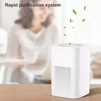 Портативный USB-очиститель воздуха, многофункциональный очиститель воздуха, освежающий очиститель воздуха для помещений без запаха, товары для дома зелёный